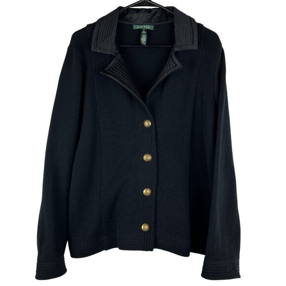 Lauren Ralph Lauren Sweaters - Vintage Lauren Ralph Lauren Blazer Women's 2X Antique Preppy Equestrian Old Mone